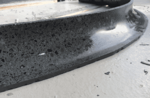 curved terrazzo coving